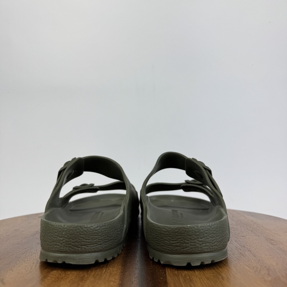 Mens Birkenstock Arizona Green Eva Strappy Slide Sandals Size EU 44 Wide GUC - Picture 5 of 7